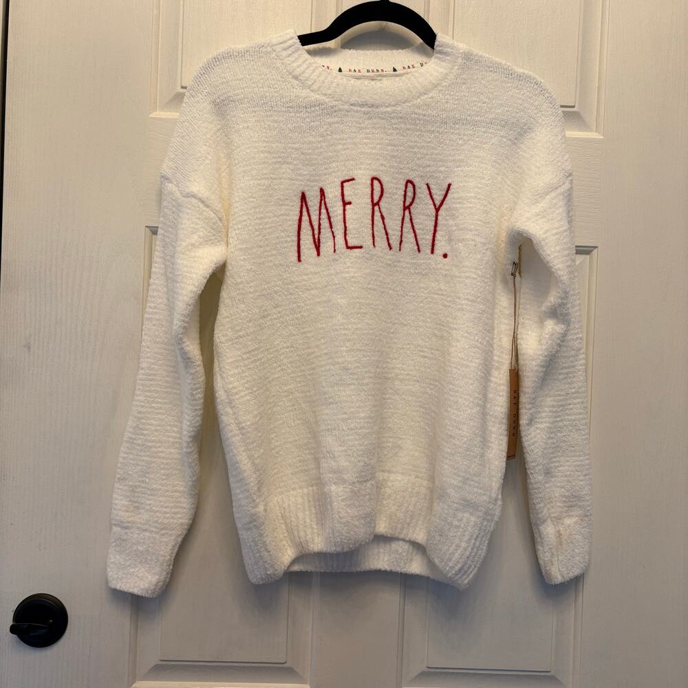 NWT Rae Dunn Merry Christmas Sweater